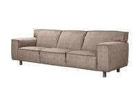 Sofa Vesta na wysokich, metalowych nogach Vesta Carbon Steel Shiny. Kolor nóżek drewnianych do wyboru z próbnika 