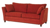 Czerwona sofa Bari 3-osobowa
