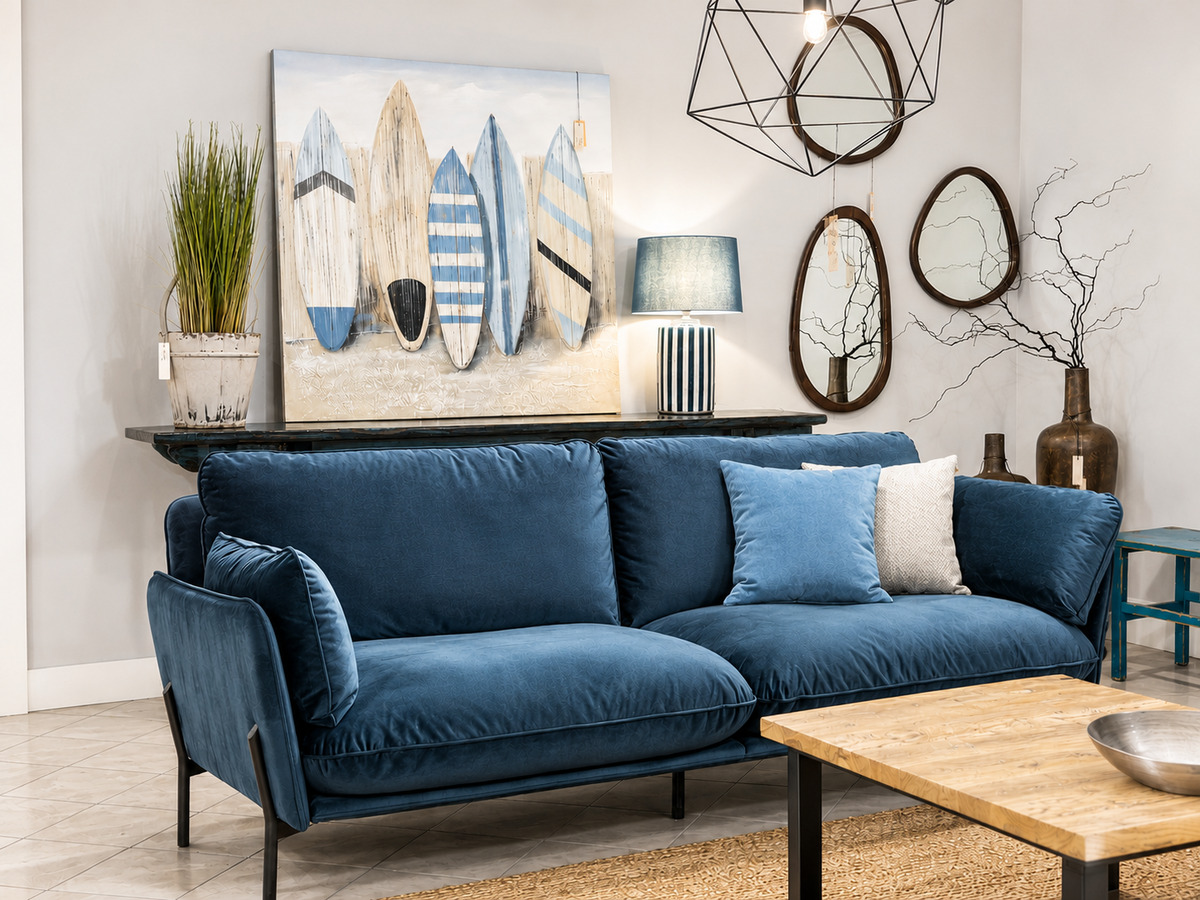 Elegancka sofa w nowoczesnej aranżacji salonu Inne Meble Warszawa