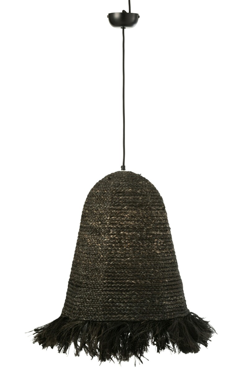 czarne wiszące lampy sznurek 