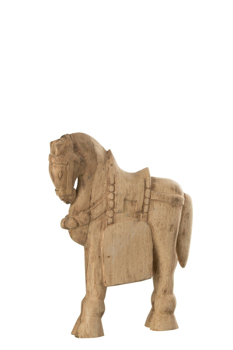 Mała figurka rzeźbionego konia, szwedzki koń dala.