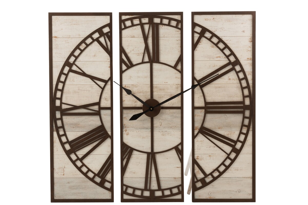 Duży zegar wiszący na ścianę 8178, drewniany zegar