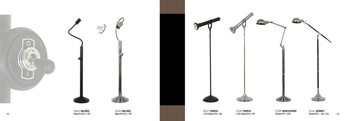 Torch - kilka przykładów różnych wybarwień lamp 
