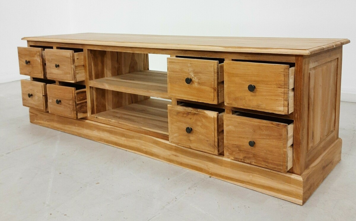niska komoda 180cm, drewno tekowe