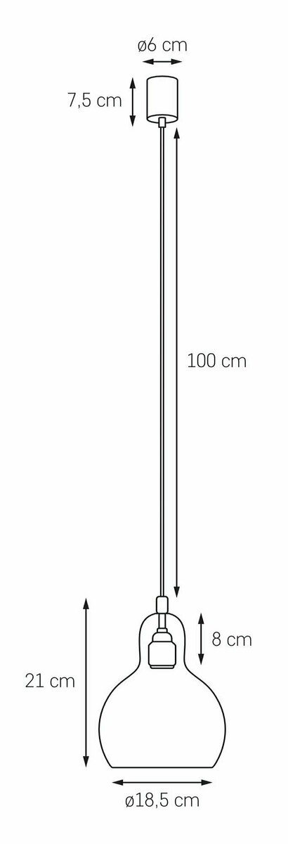 Wymiary lampy Longis I