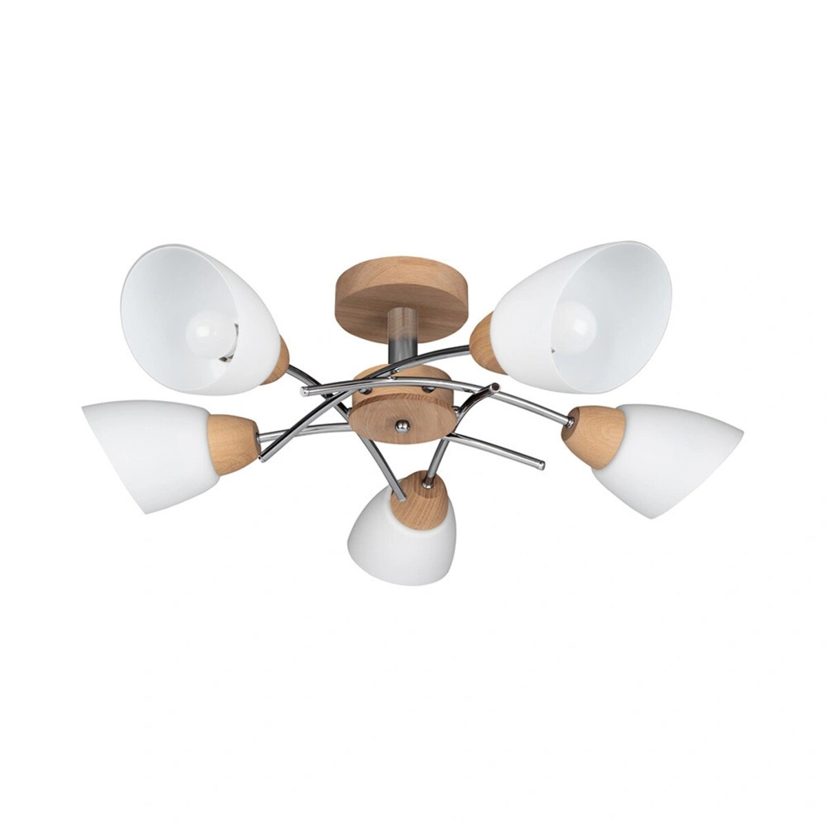 Oska-Lampa-Sufitowa-5xE27-Max-60W-Dab-Olejowany-Chrom-Metal-Bialy-Szklany-Klosz-4812_1