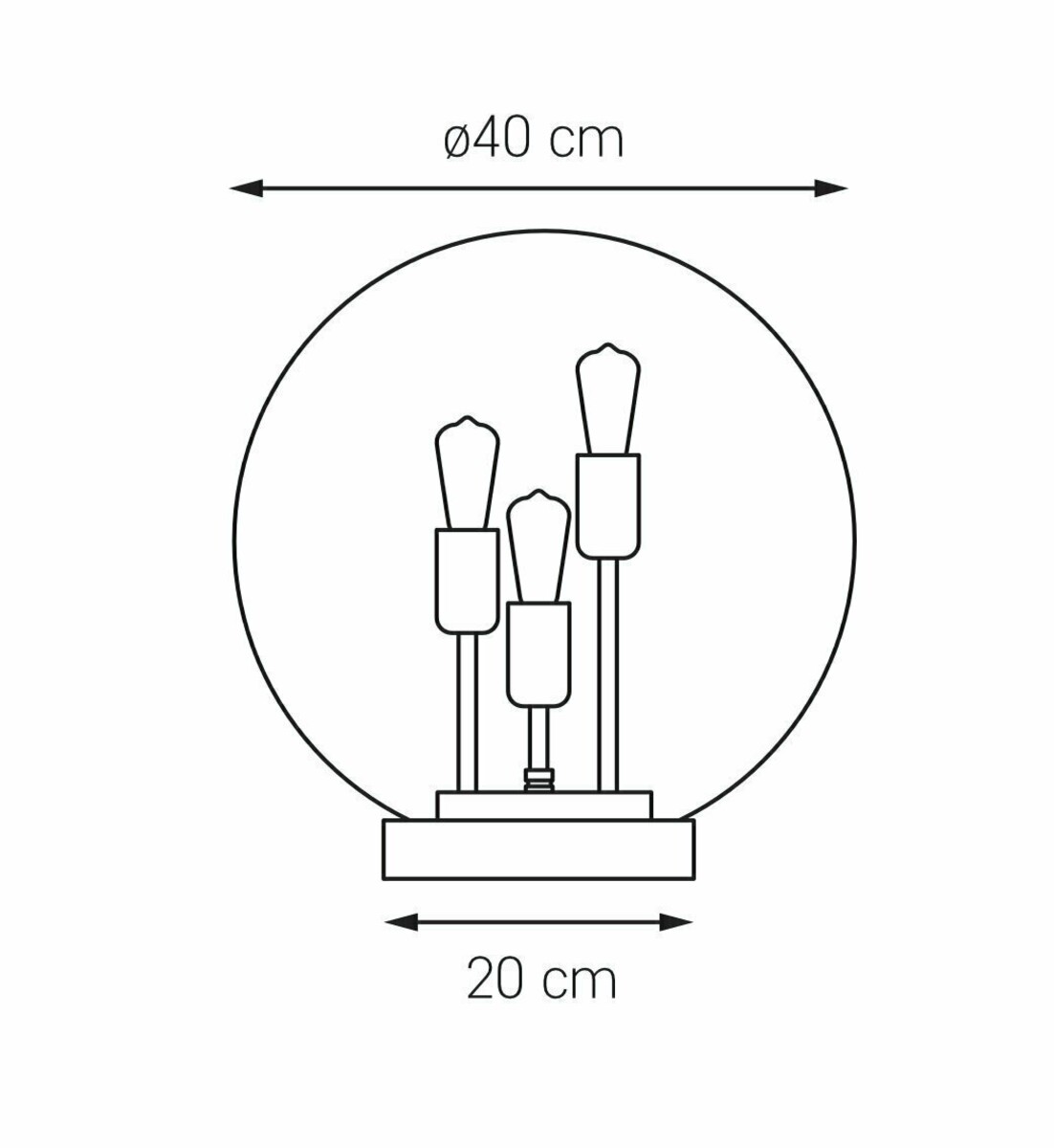 Lampa nie wielkich rozmiarów, doskonała do salonu