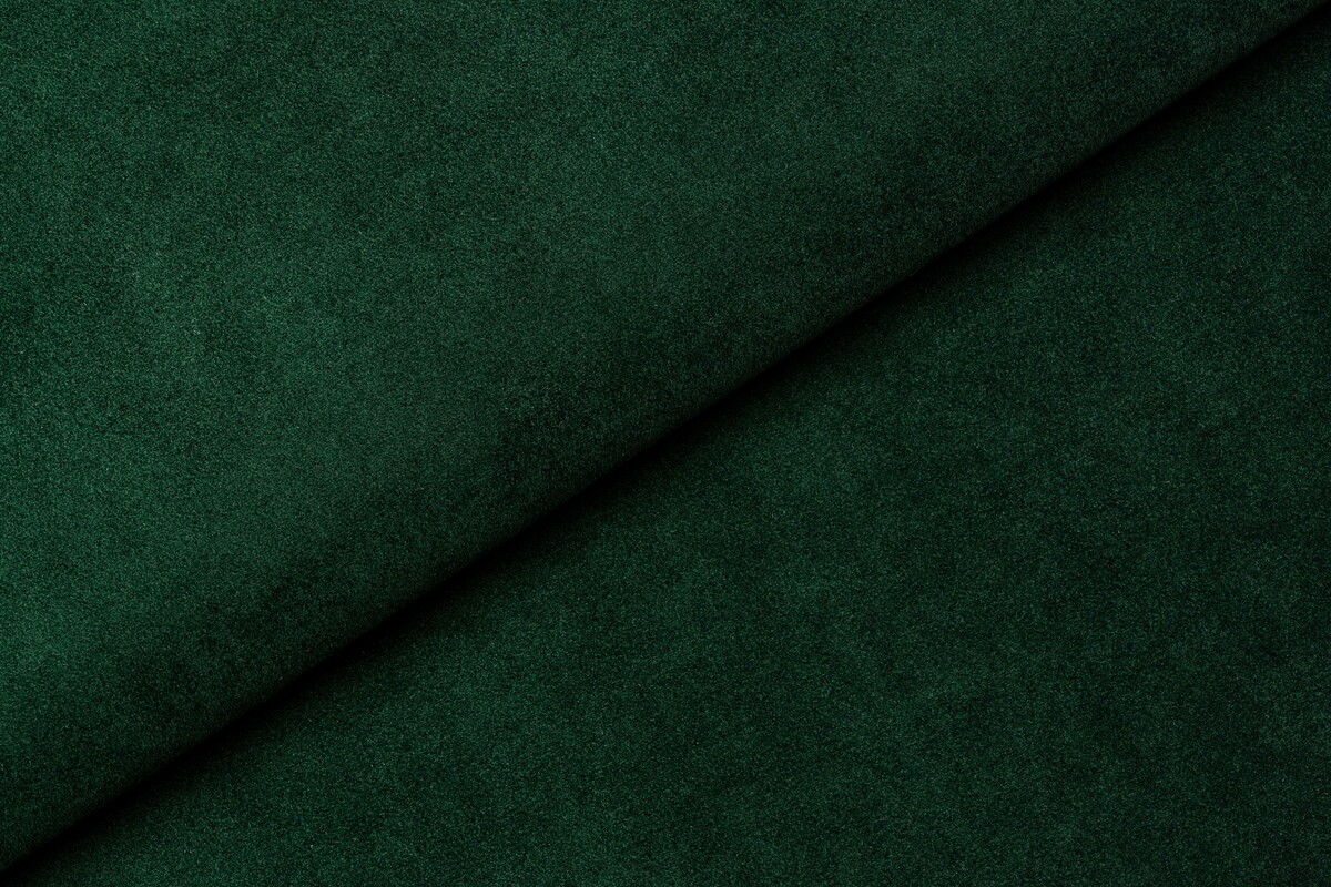 Przyjazna planecie tkanina Tierra 15 Fargotex. Ciekawa struktura, wytrzymały splot, głęboka butelkowo zielona barwa.