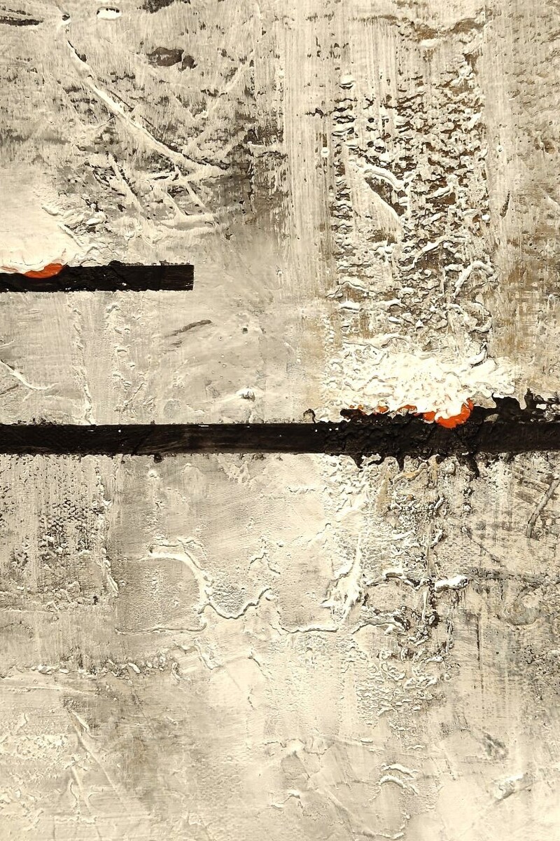  Obraz abstrakcyjny 200x140 cm na płótnie. Autorska technika mieszana, strukturalna powierzchnia