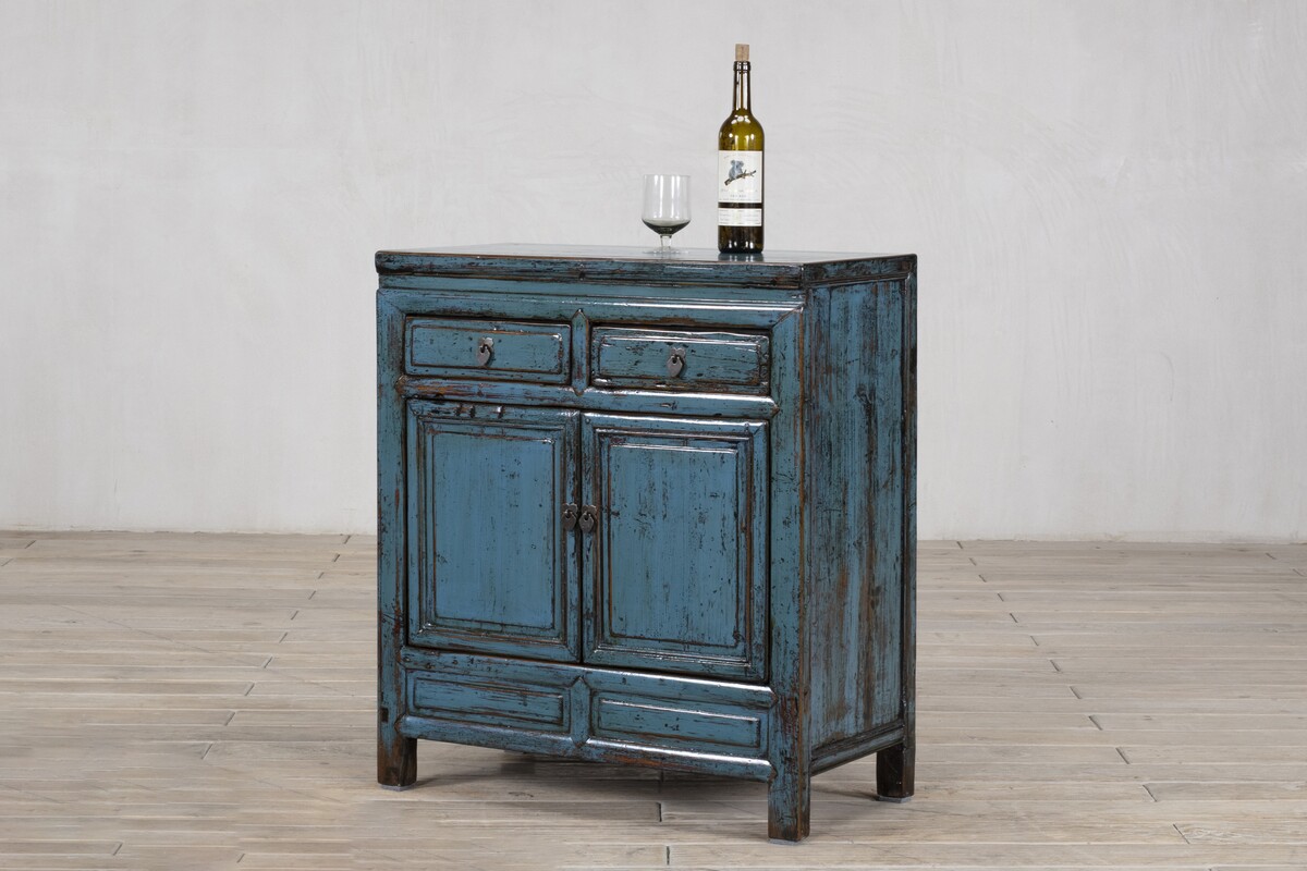 błękitna oryginalna komoda szuflady drzwi M-21   TA22-6836-79-40-90 (11)