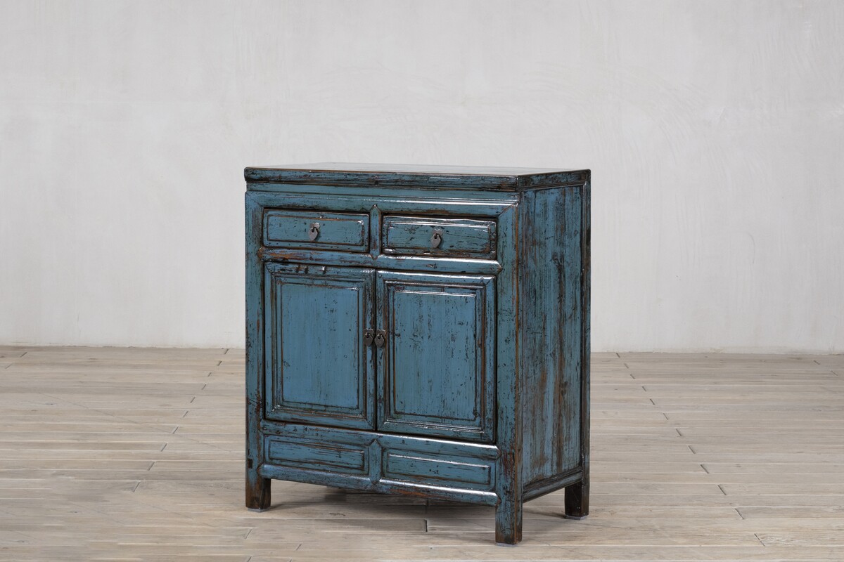 błękitna oryginalna komoda szuflady drzwi M-21   TA22-6836-79-40-90 (6)