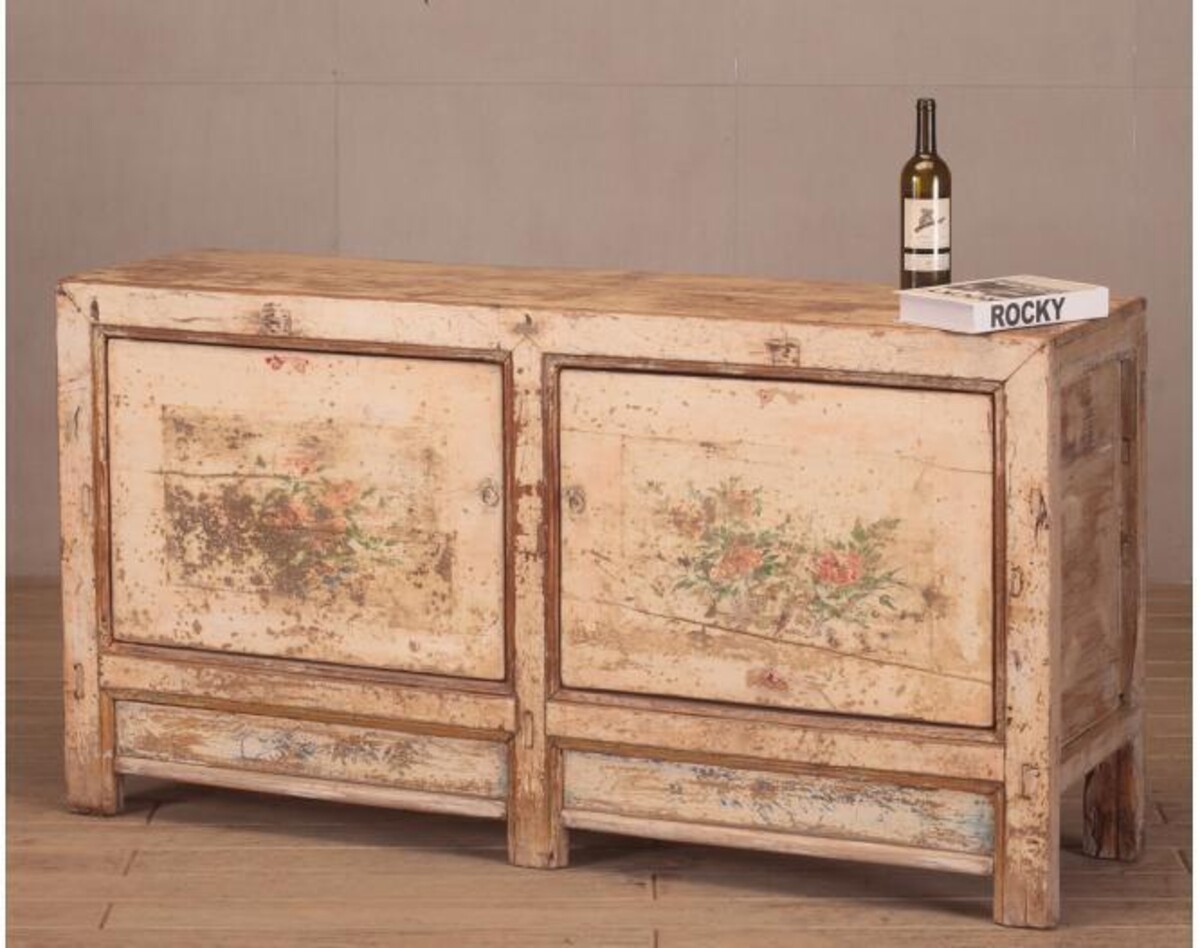 duża komoda kremowa do salonu, stara po renowacji chińska M-35 TA18-2437 (9)