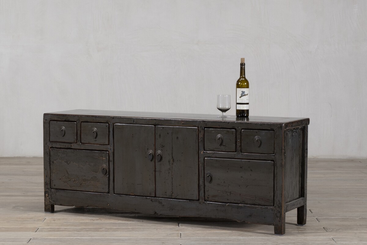 komoda TV niska szara po renowacji M-10    TA18-7317-157-40-61 (11)