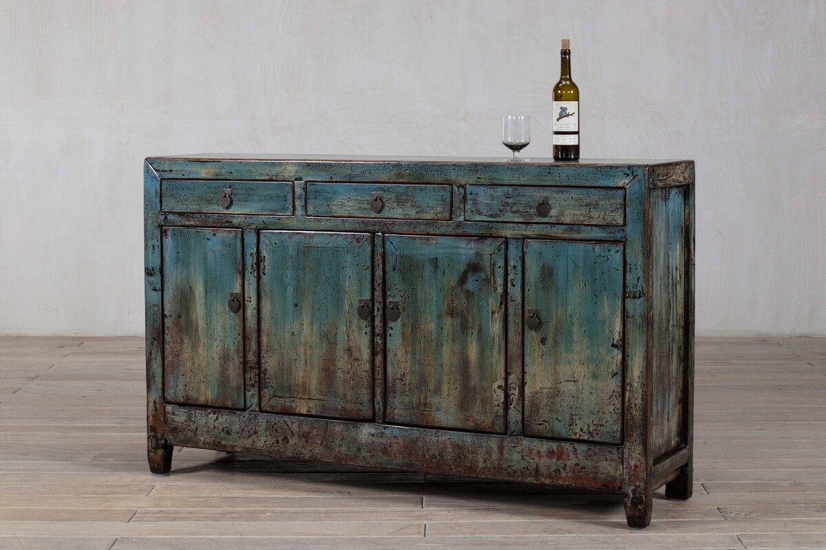 komoda pastel niebieski postarzana uniatowe meble M-23   TA22-6137 (11)