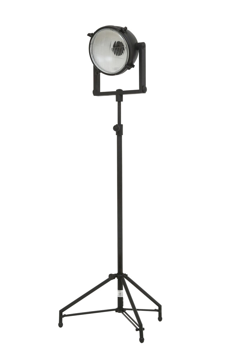 lampy podłogowe czarne, lampa reflektor samochodowy kolor czarny, lampy z metalu, nowoczesne lampy , ciekawe lampy salon AUSTIN-30234