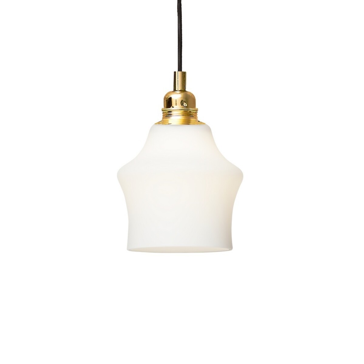 Lampa sufitowa z białym kloszem
