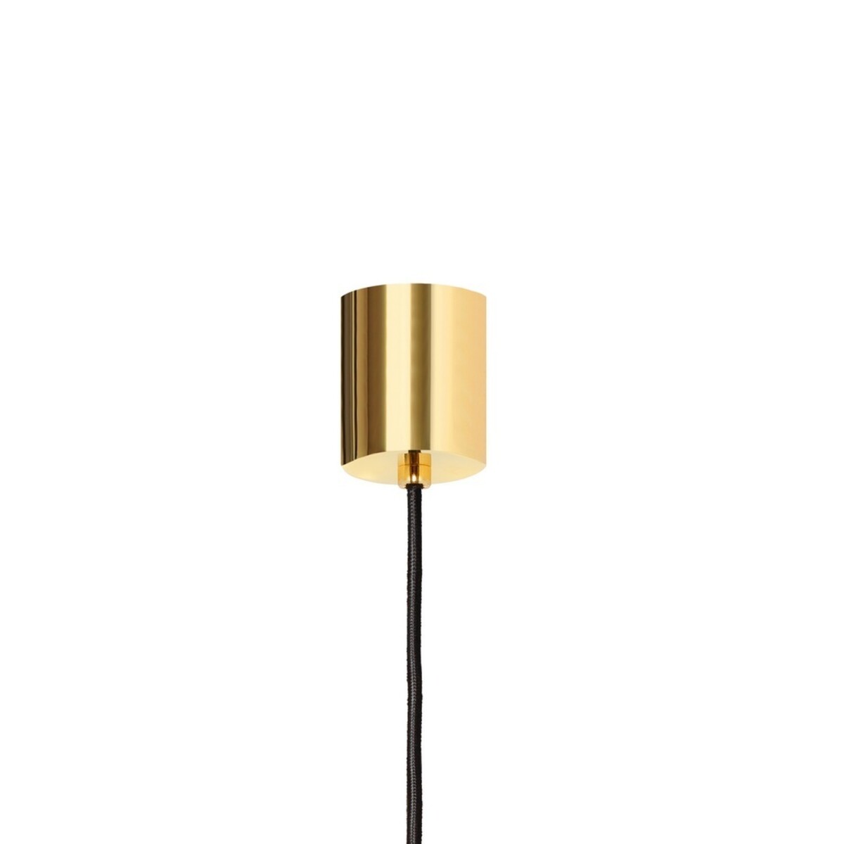 Lampa ze złotymi elementami