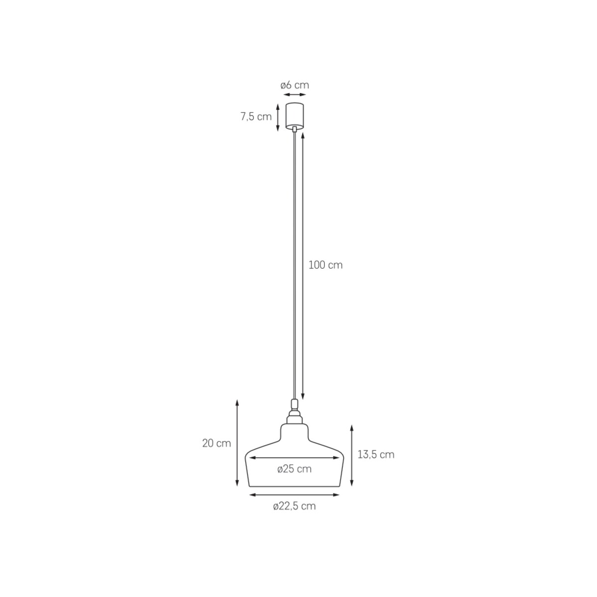 Ciekawa szklana lampa wisząca, Longis White,