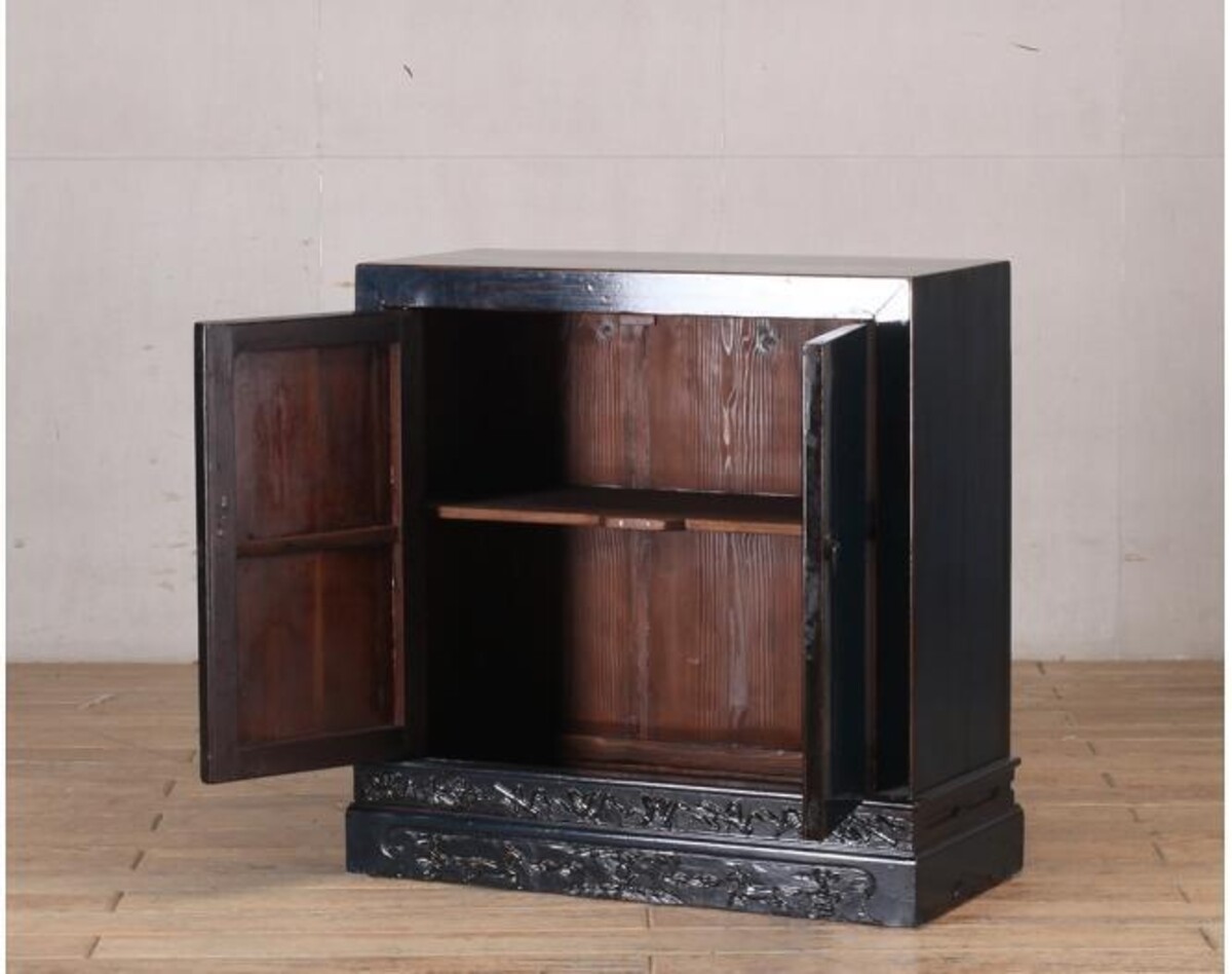 meble po renowacji komódka z dzrwiami granat ornament M-34 TA22-4338 (10)