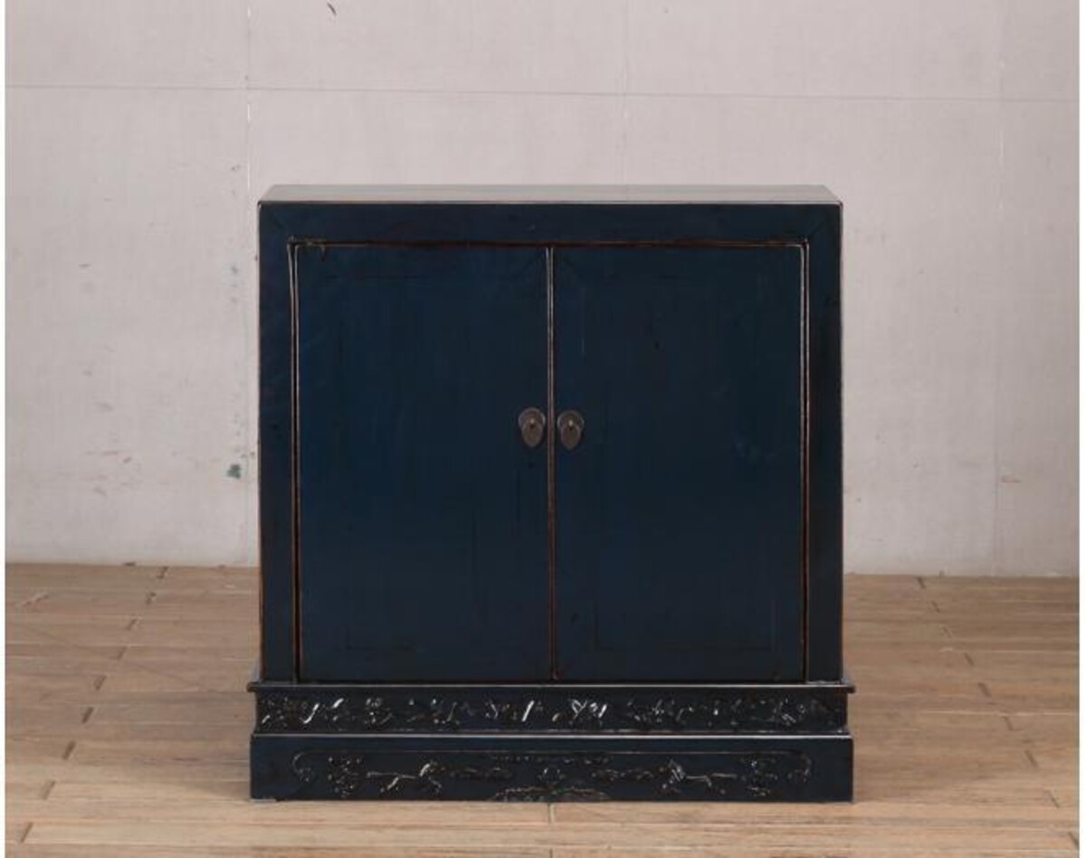 meble po renowacji komódka z dzrwiami granat ornament M-34 TA22-4338 (7)