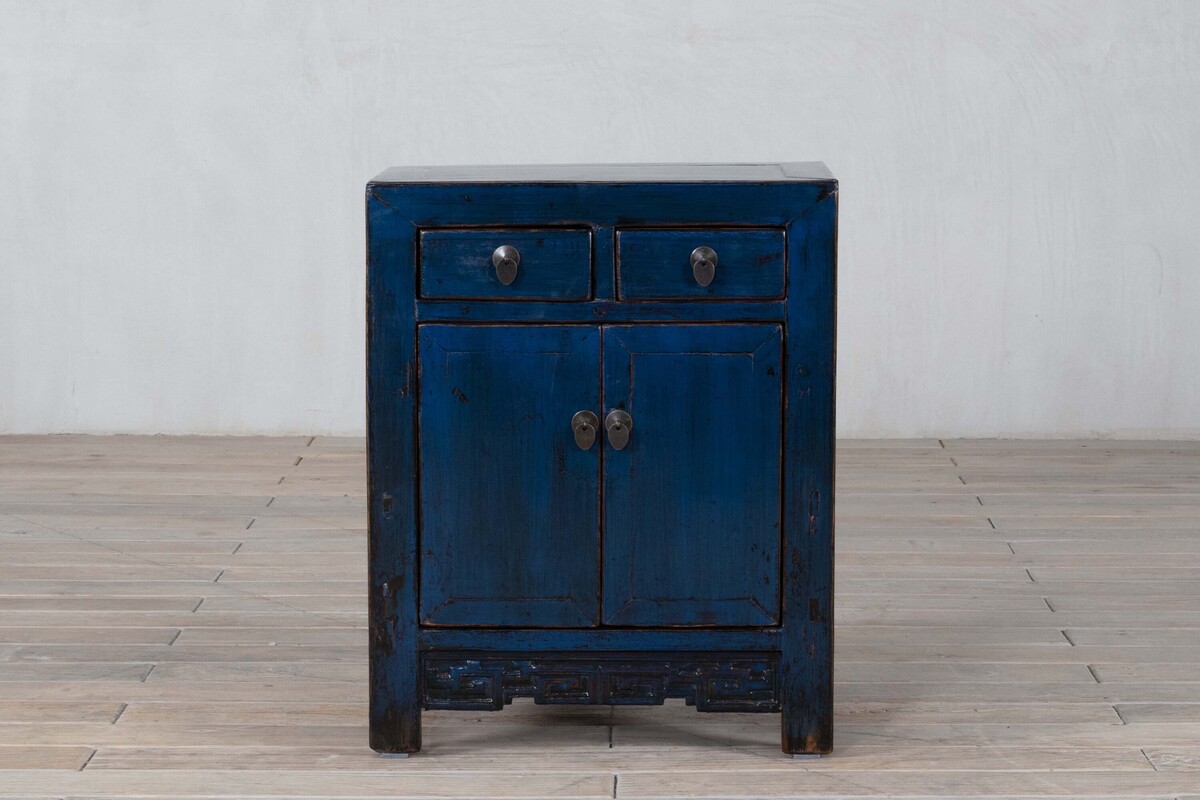 meble z podróży po Chinach granatowa szafka z szufladami M-66   TA18-7313-70-40-87 (1)