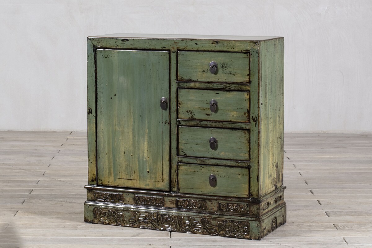 meble z podróży po Chinach, oryginalne szafki połysk zielony pastel , turkus M-61   TA18-6980-90-40-93-1 (6)