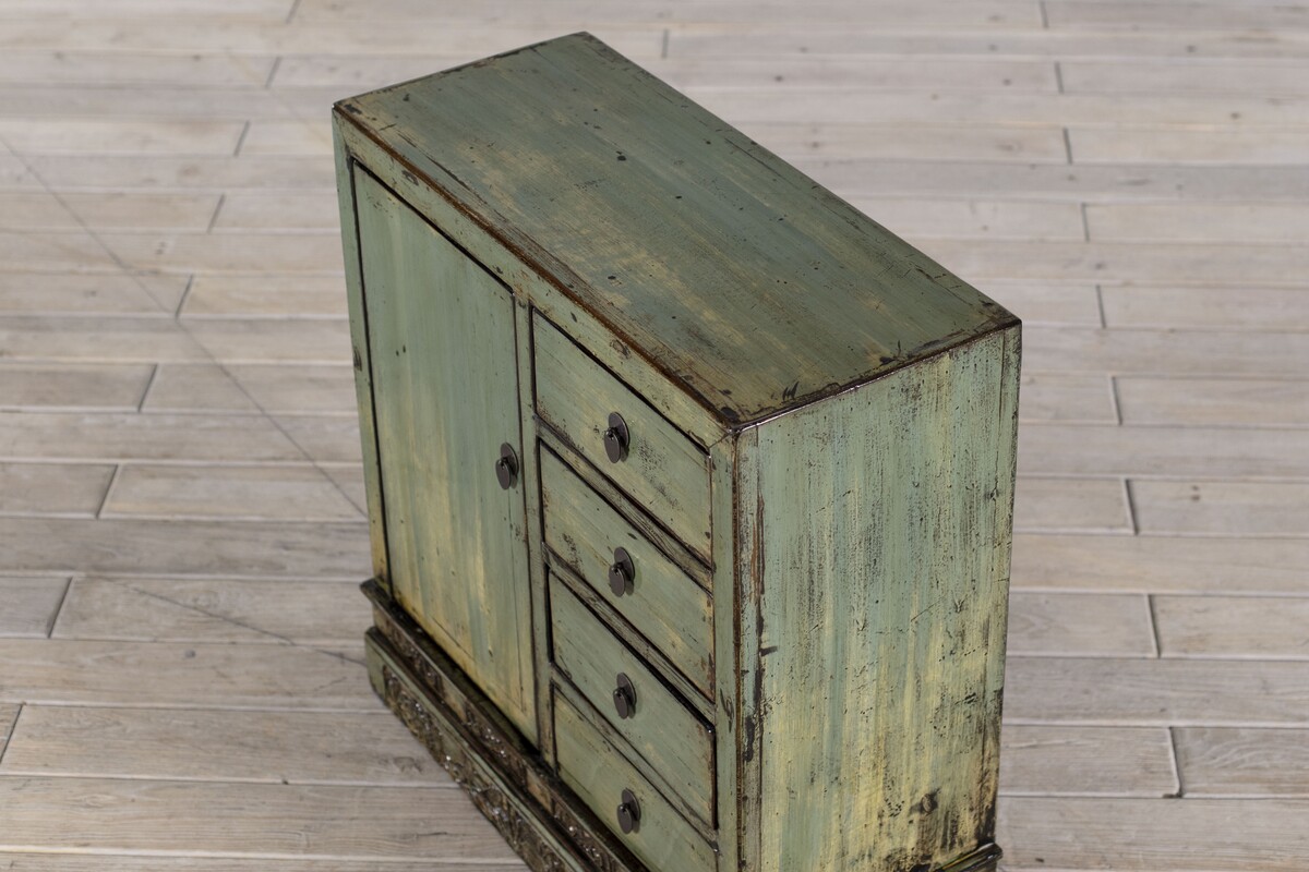 meble z podróży po Chinach, oryginalne szafki połysk zielony pastel , turkus M-61   TA18-6980-90-40-93-1 (8)