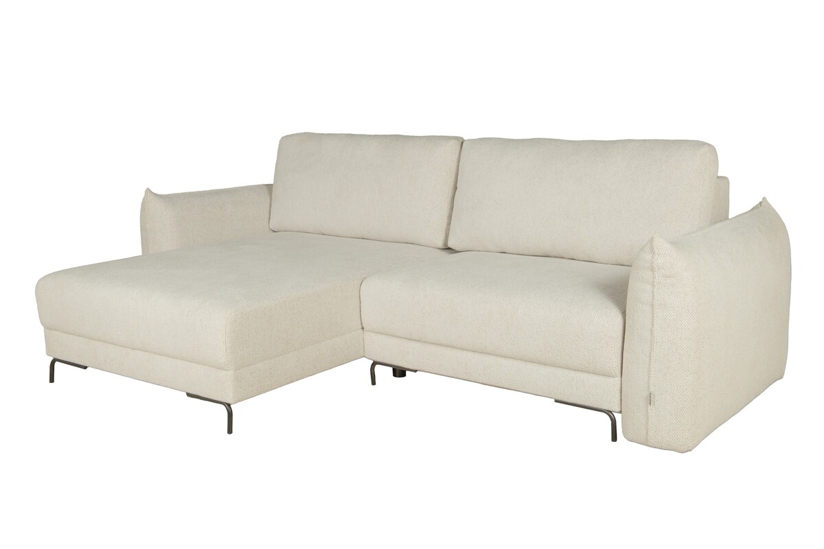 Mała sofa z wygodnym szezlongiem, narożnik do spania, narożnik do salonu, rozkładany narożnik, wygodny narożnik, łóżko w narożniku