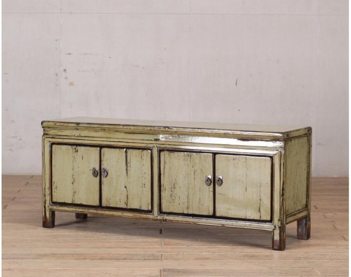 niska komoda TV połysk pastel zieleń beżM-15 TA22-4110 (8)