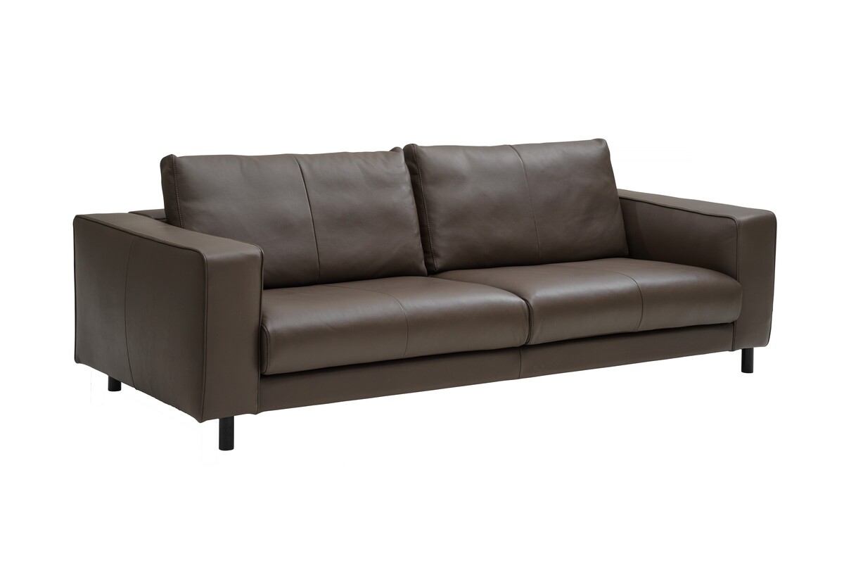 Nowoczesna sofa do salonu, kanapa skórzana premium