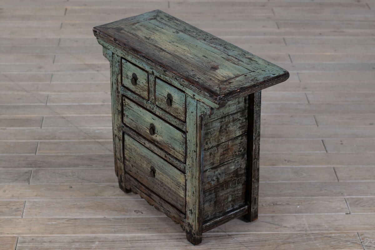 oryginalne meble, mała szafka z szufladami chińska turkus jasny M-26   TA18-7380-94-40-85 (7)