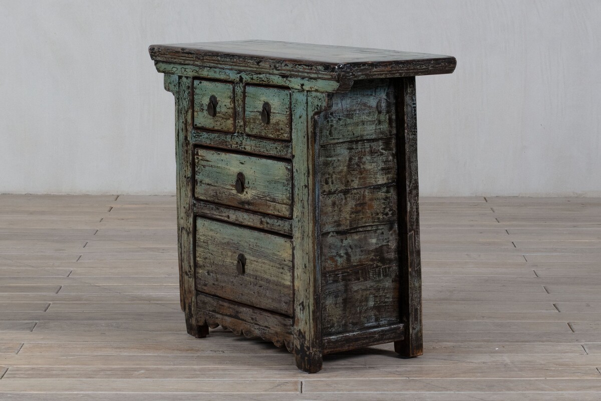 oryginalne meble, mała szafka z szufladami chińska turkus jasny M-26   TA18-7380-94-40-85 (8)