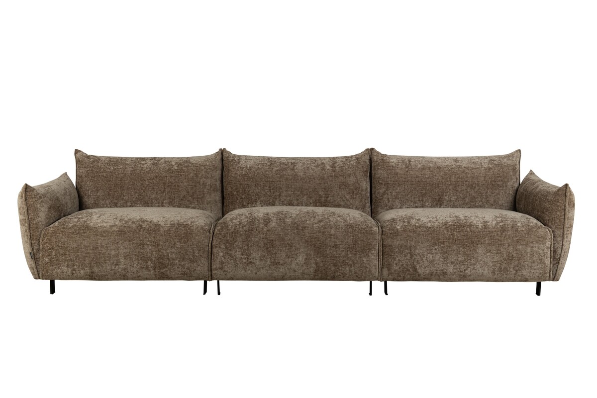 Sofa modułowa skóra lub tkanina, kanapa o miękkiej, organicznej formie
