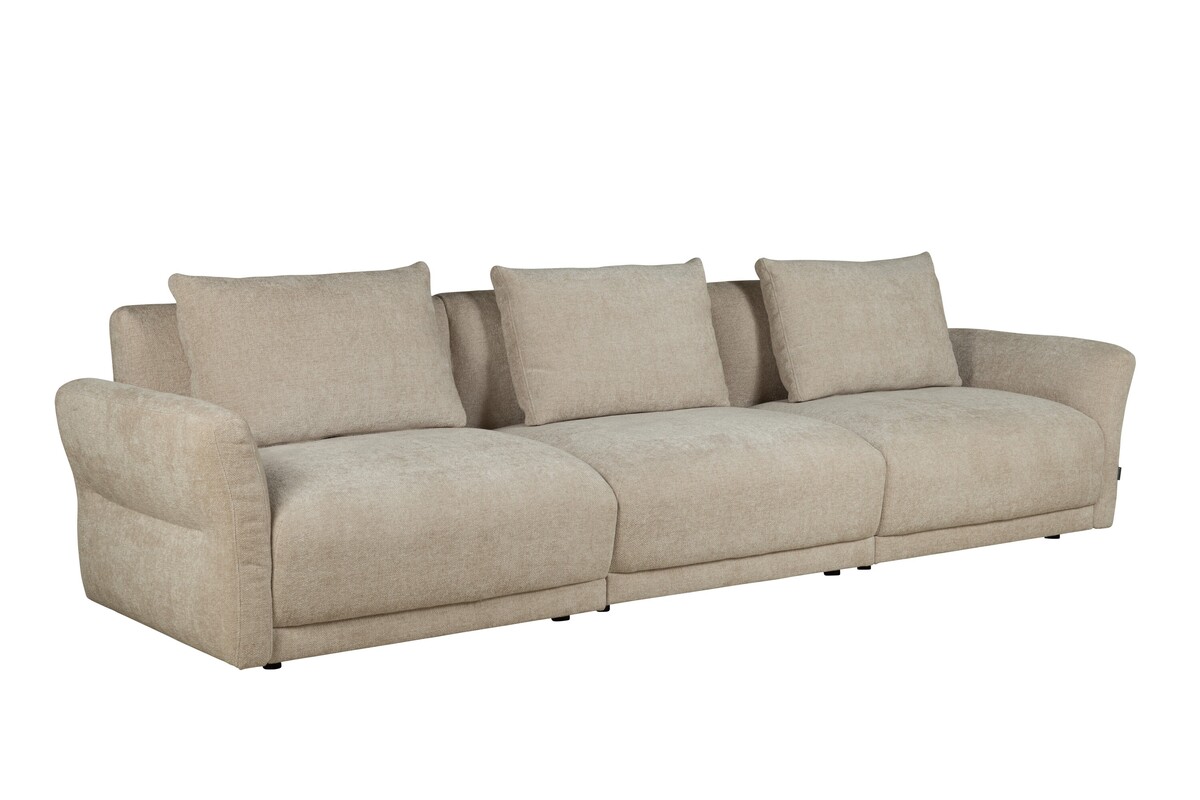 Kanapa lekka w formie, sofa w neutralnej kolorystyce