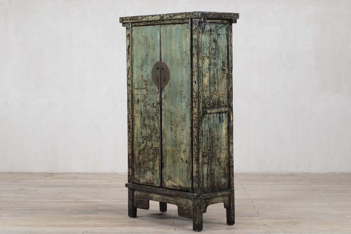 szafa chińska, witrynka z drzwiami jasnozielona M-28    TA18-7279 (6)