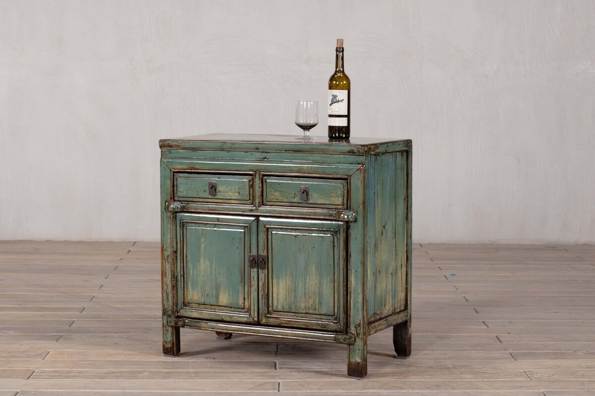 szafka z szufladami i drzwiami pastelowy zielony połysk M-19   TA22-6834-76-40-75 (11)