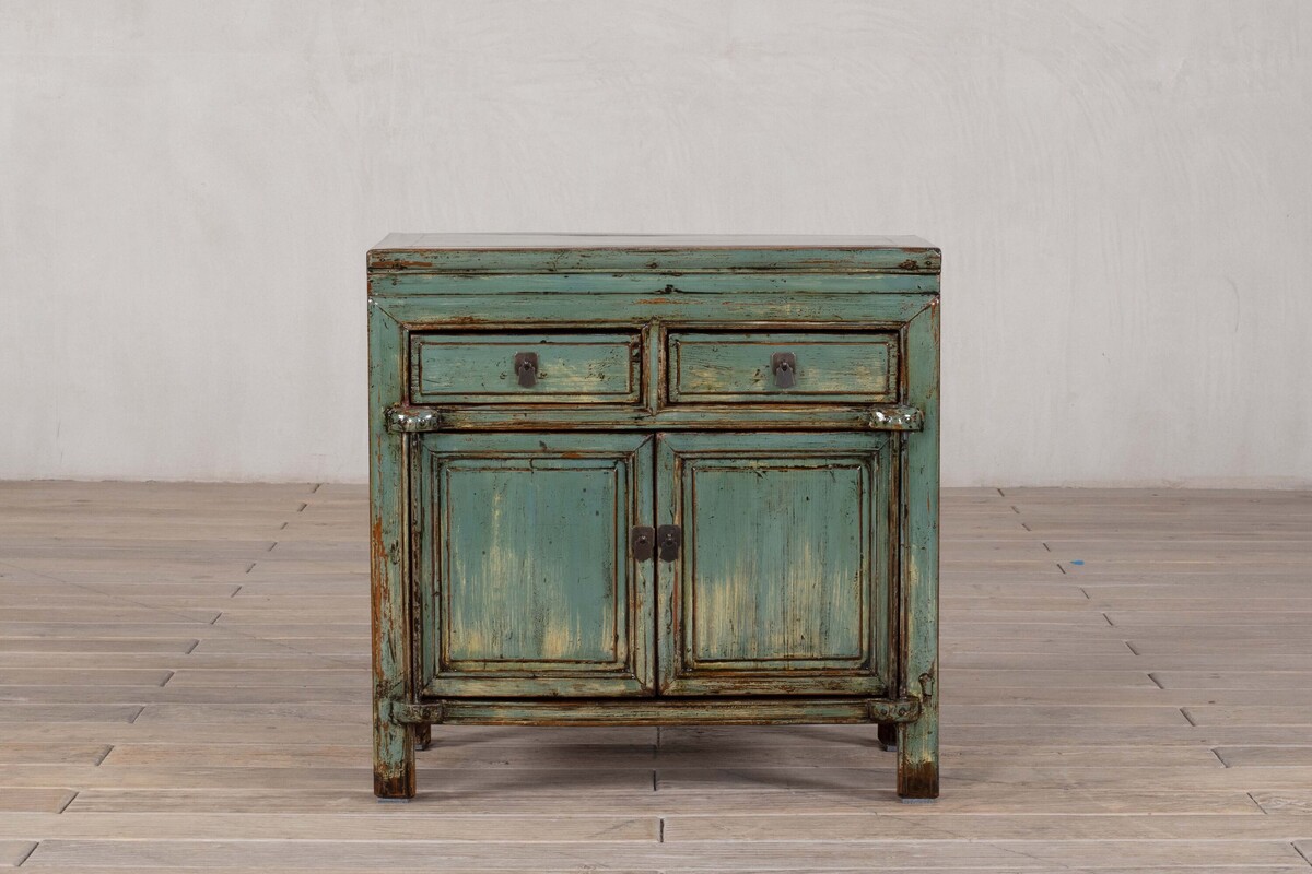 szafka z szufladami i drzwiami pastelowy zielony połysk M-19   TA22-6834-76-40-75 (7)