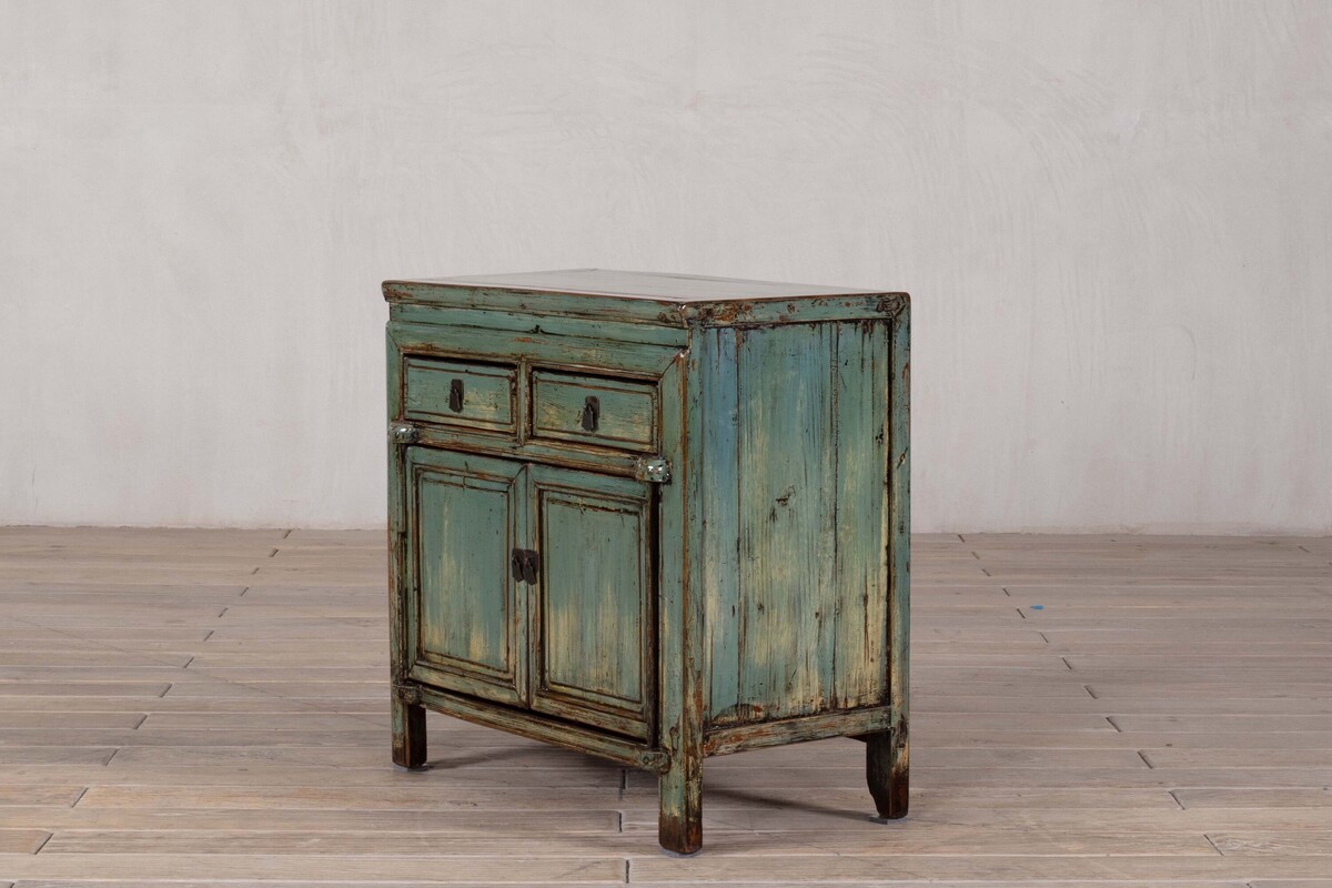 szafka z szufladami i drzwiami pastelowy zielony połysk M-19   TA22-6834-76-40-75 (9)