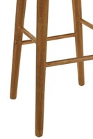 Drewniane krzesło barowe do kuchni to klasyczne piękno w nowoczesnej odsłonie. Wykonane z solidnego drewna mango, posiada wyprofilowane, szerokie i wygodne siedzisko, które zapewni komfort podczas użytkowania. 