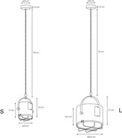 Oryginalna lampa wisząca Marine, wraz z kinkietem dostępna w promocyjnej cenie, salon Inne Meble Lublin