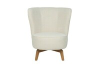 Carmen armchair swivel cortina snow front