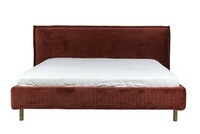 Norfolk bed 160x200_ ally quilt plum_ leg Norfolk brass front 2