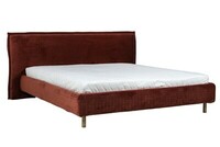 Norfolk bed 160x200_ ally quilt plum_ leg Norfolk brass side 2