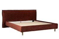 Norfolk bed 160x200_ ally quilt plum_ leg Norfolk brass side 1