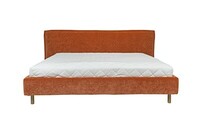 NEW IMM 2019 norfolk bed Quilted 180x200 eros peach fabric_ front