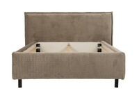 Norfolk bed 140x200 ally quilt taupe front