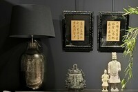 figurka samuraja, unikatowa rzeźba samuraja, kartki z zeszytów chińskich, buddyjskie mądrości, unikatowe dekoracje, unikatowy chiński dzwon, dzwon z brązu, aluminiowa lampa stołowa, wysoka lampa stołowa, unikatowe (1)