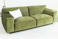 sofa Vesta taknina Balzac Fargotex, tkanina we wzory graficzne, aksamit