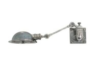 srebrny kinkiet metalowy, kinkiet z ruchomym ramieniem, kinkiety loftowe, metalowe kinkiety MELBOURNE-59942