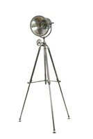 duża lampa podłogowa srebrna, lampy metal srebro podłgowa, lampa trójnóg reglektor metal , oryginalne lampy podłogowe PARAMOUNT-59917